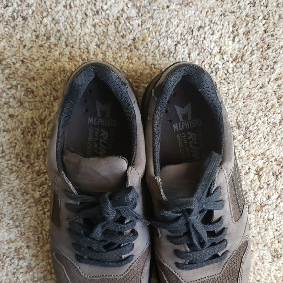 Mephisto Brown Leather Sneakers - Picture 3 of 6